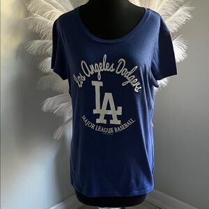 Genuine Merchandise Blue MLB Logo Tee